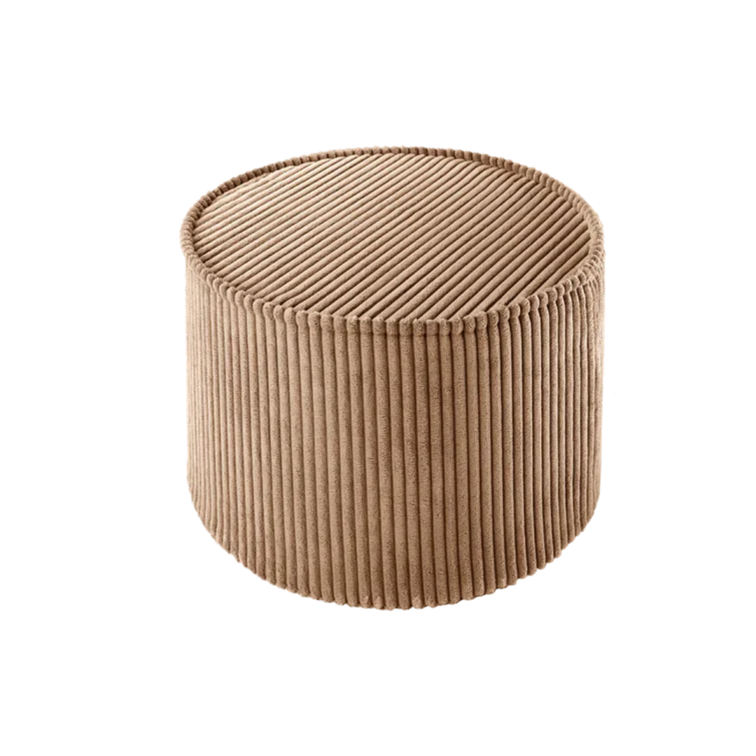 Plush Pouf - Latte