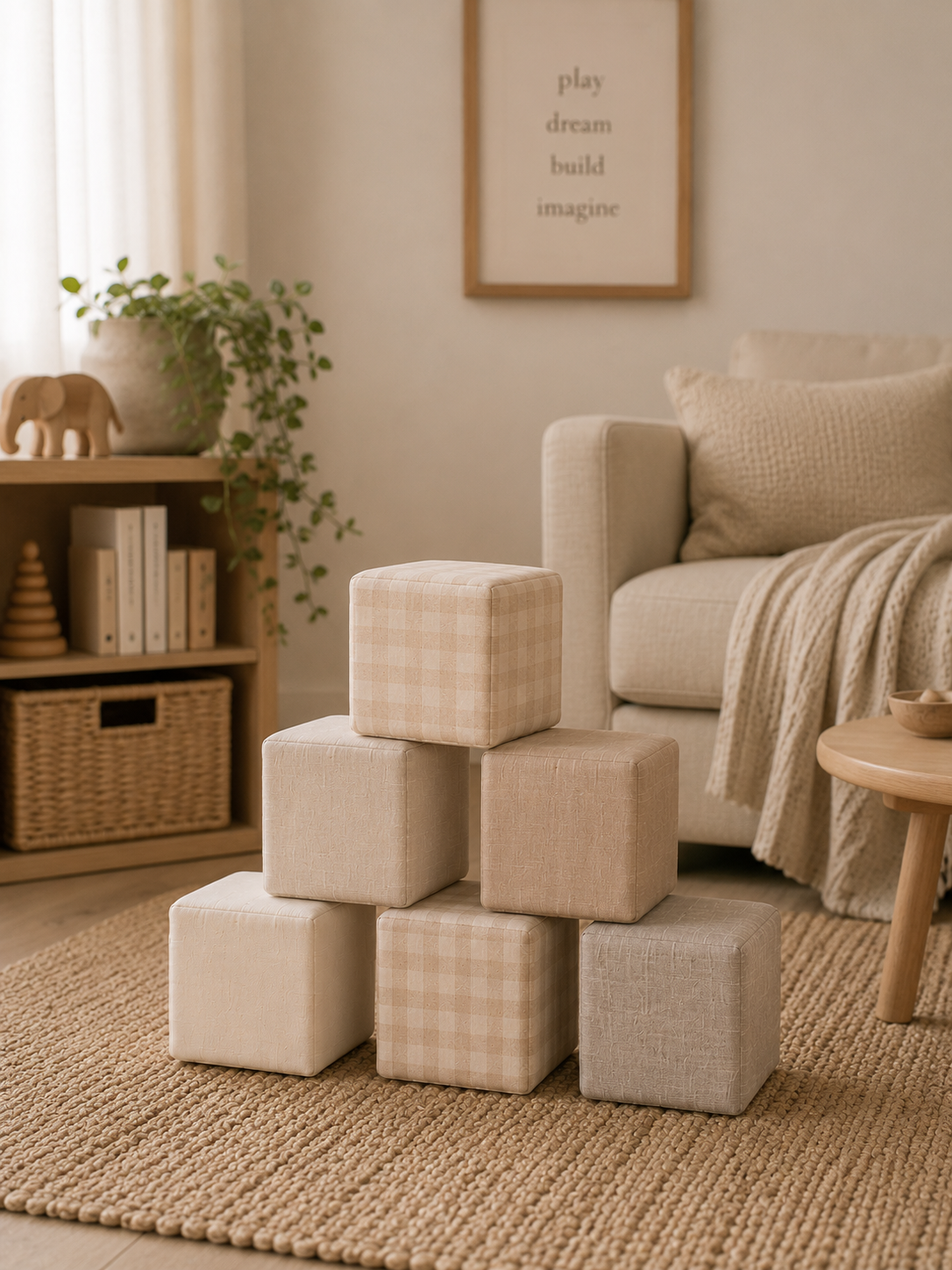 Soft Play Cubes - Scandinavian (Set of 6)