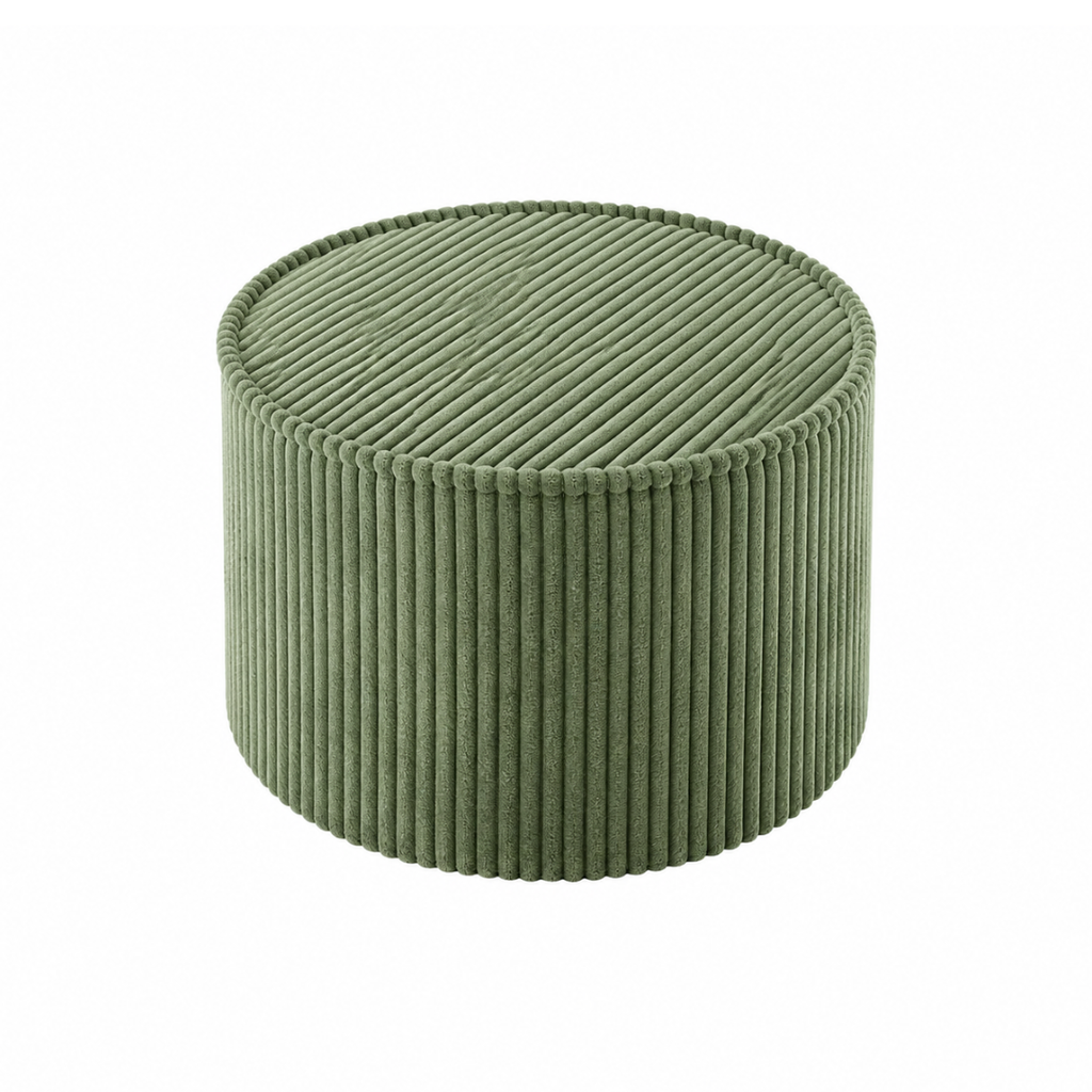 Plush Pouf - Dark Sage