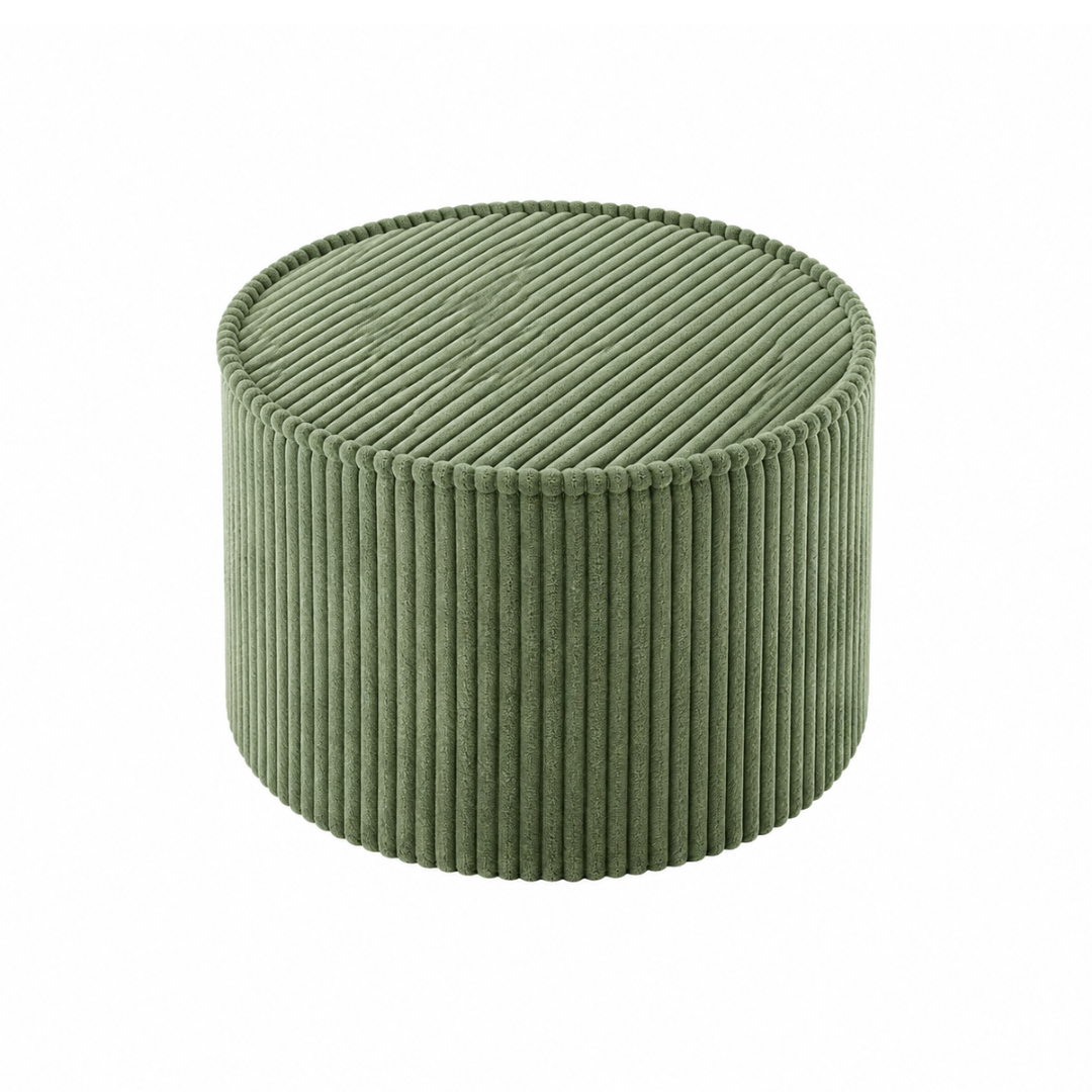 Plush Pouf - Dark Sage