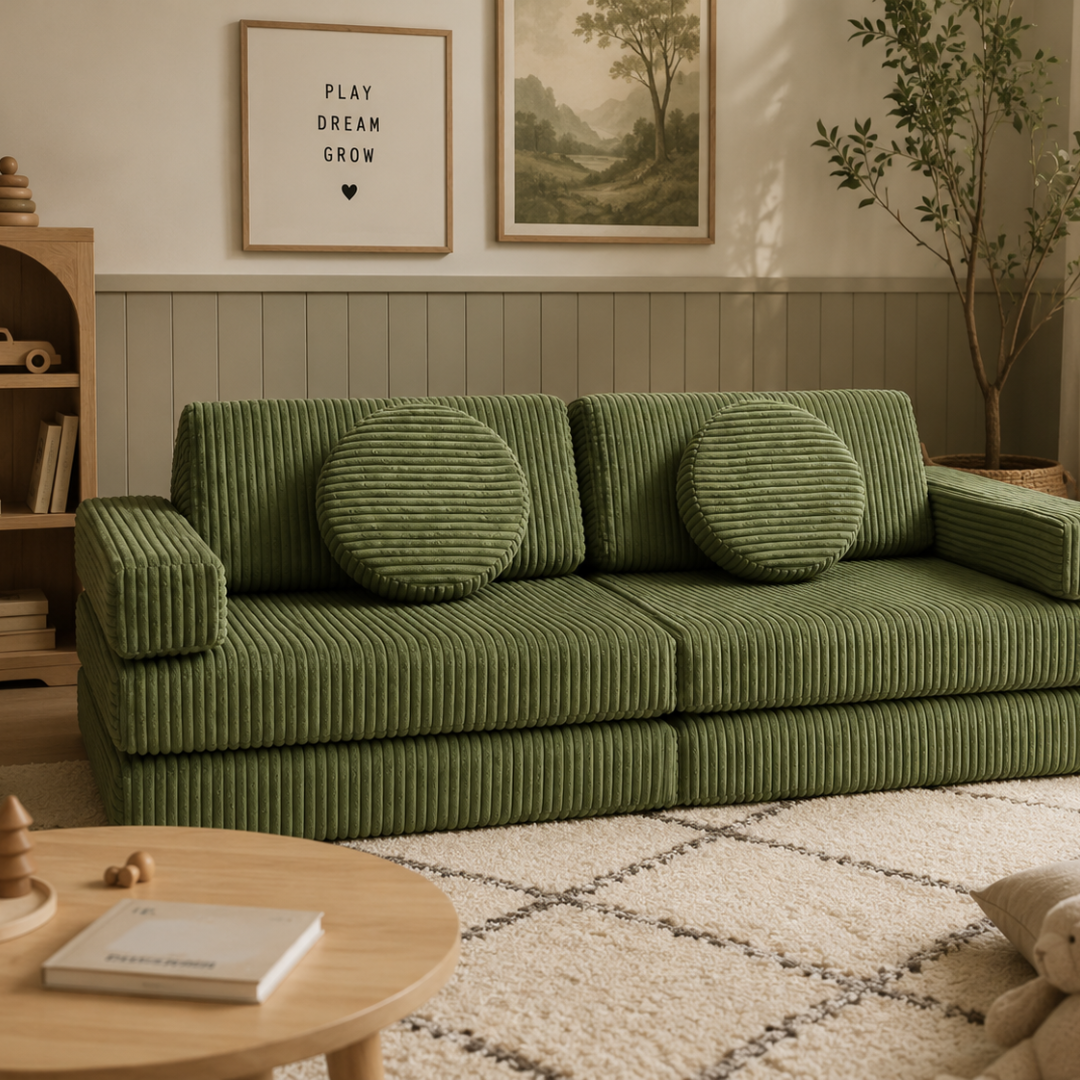 Kids Modular Couch - Dark Sage