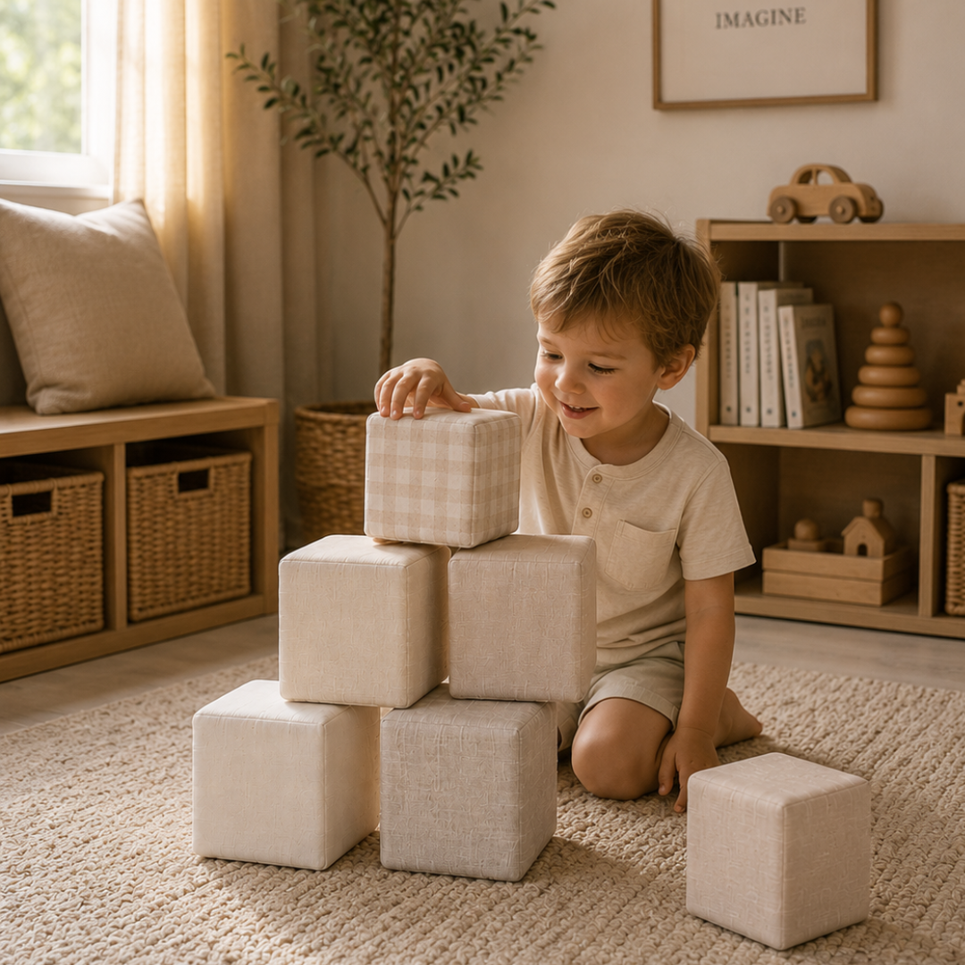 Soft Play Cubes - Scandinavian (Set of 6)
