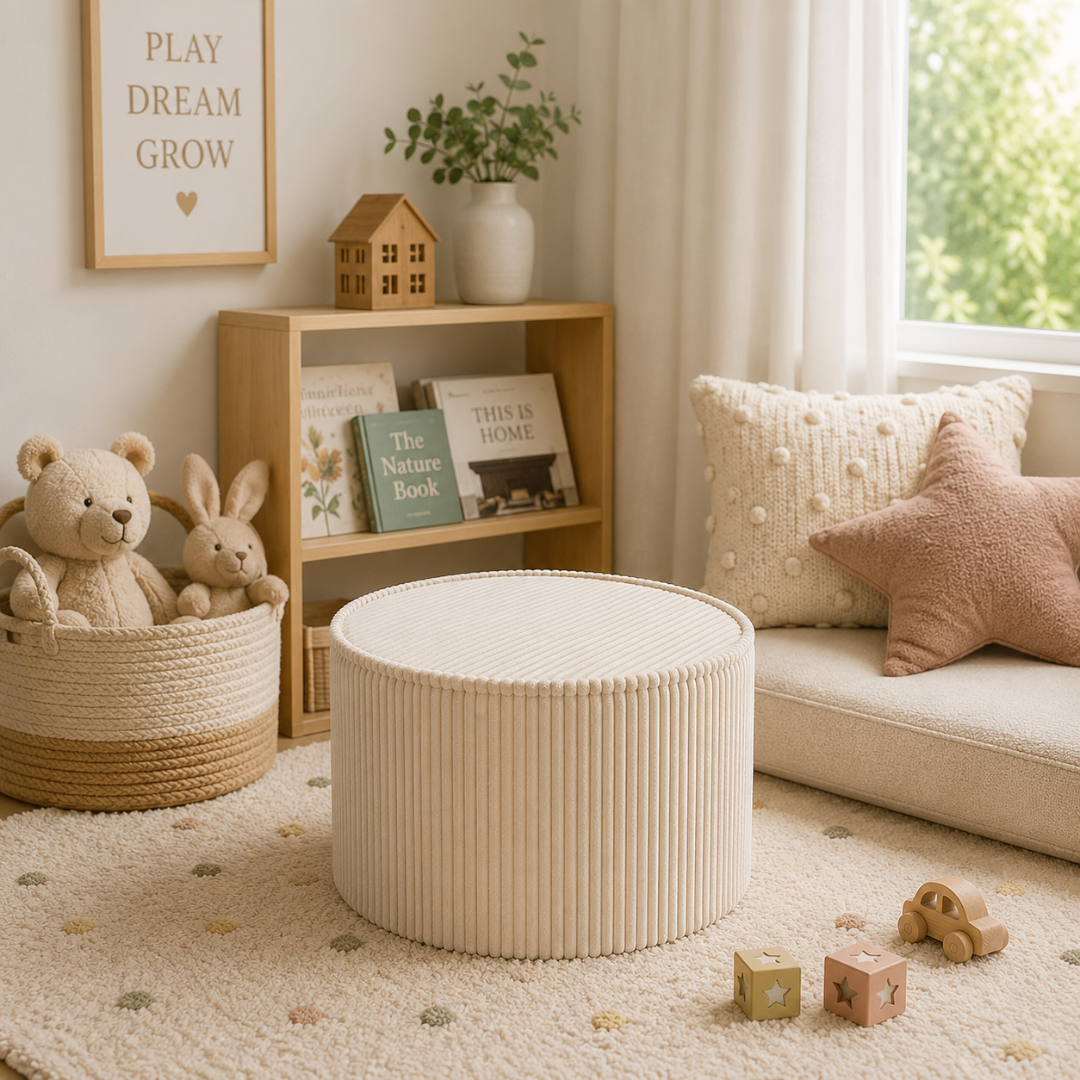 Plush Pouf - Sand